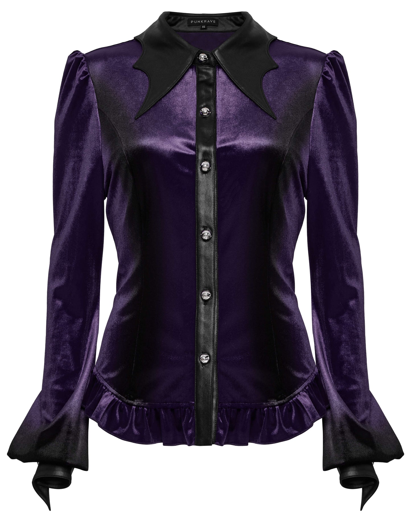 Punk Rave Fawn Gradient Printed Shirt in Violet