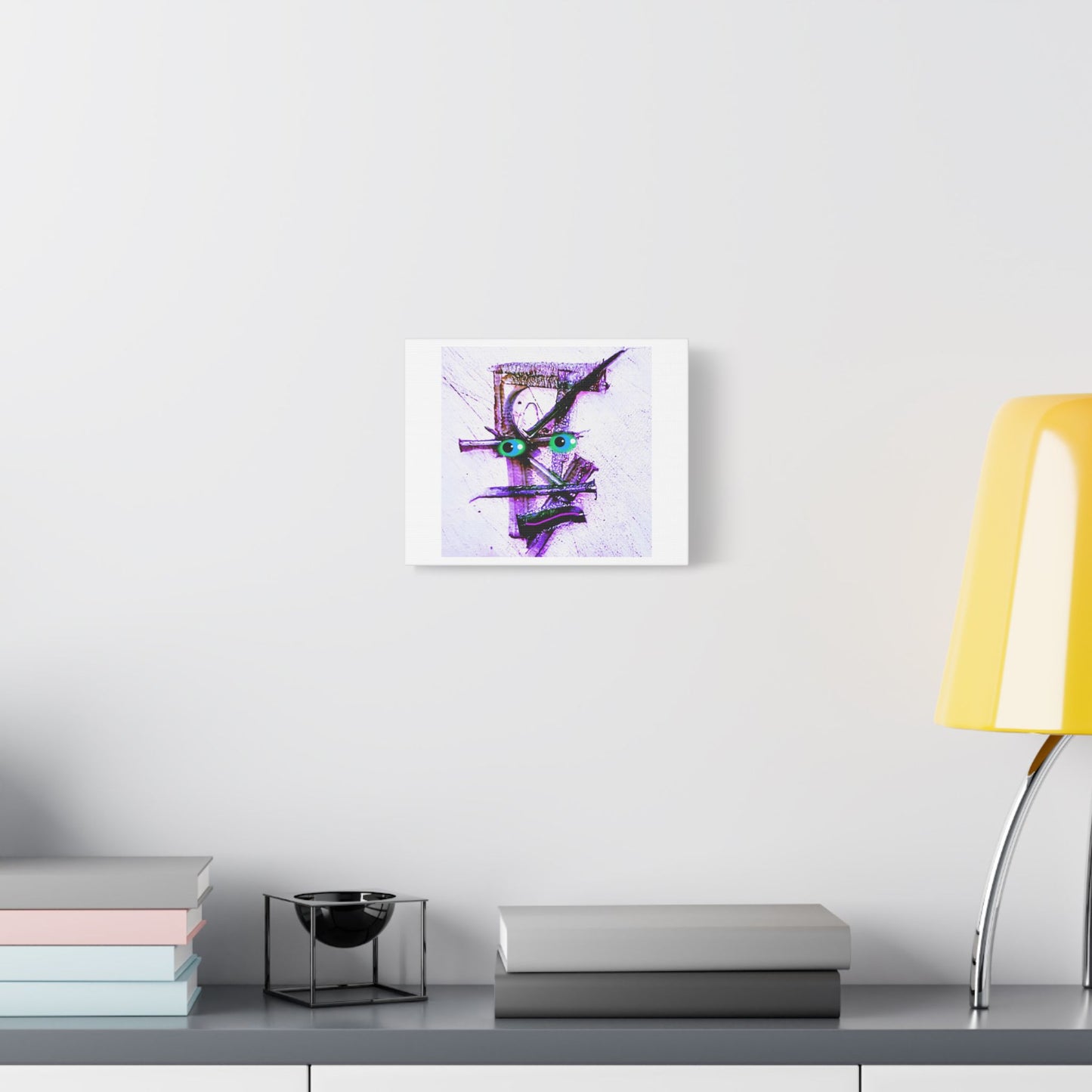Tumult, Abstract Portrait Art 'Designed by AI', Print on Canvas