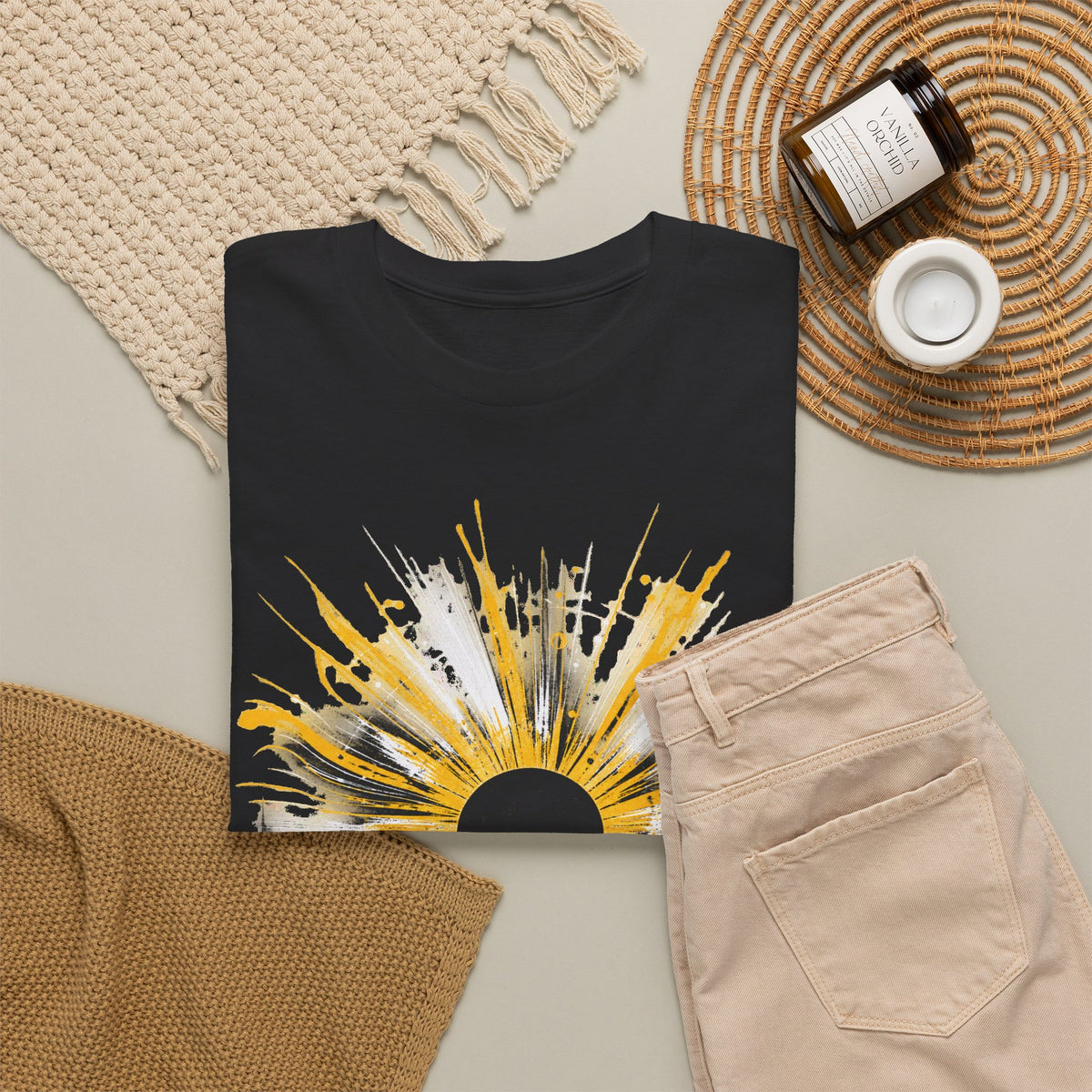 Distressed Eclipse, Alt-Goth Graphic T-Shirt