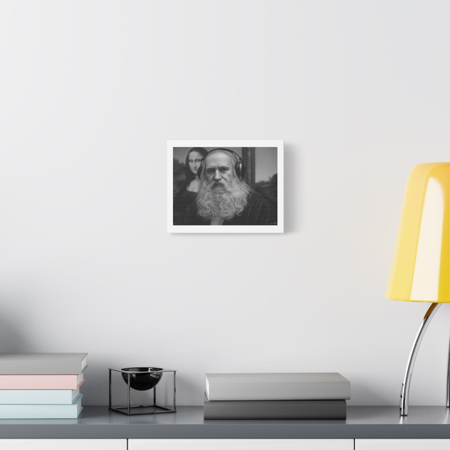 Leonardo da Vinci Remixed for the 21st Century, Art Print 'Designed by AI', on Canvas
