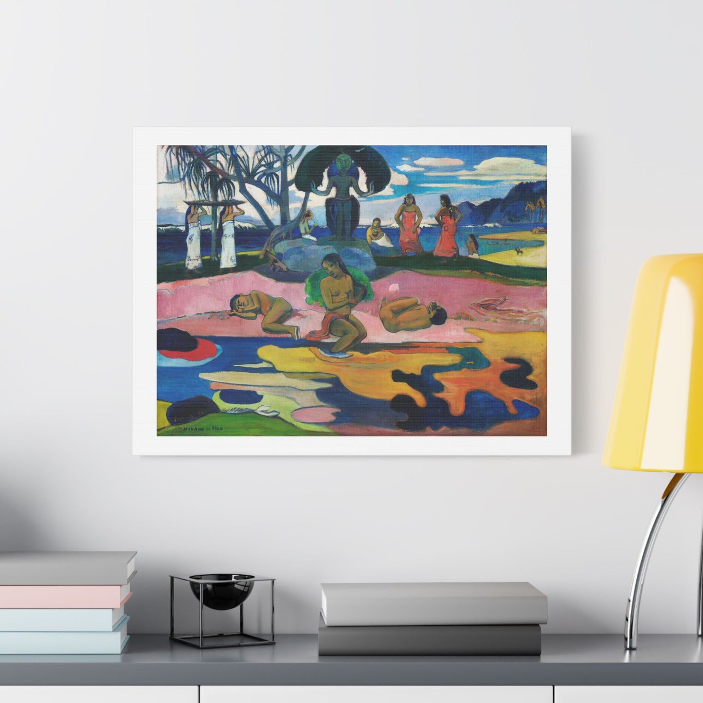 Day of the God 'Mahana no Atua' (1894) by Paul Gauguin from the Original, Art Print on Satin Canvas