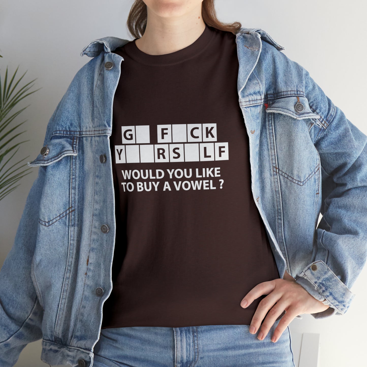 Would You Like To Buy a Vowel? Sarcastic Funny T-Shirt