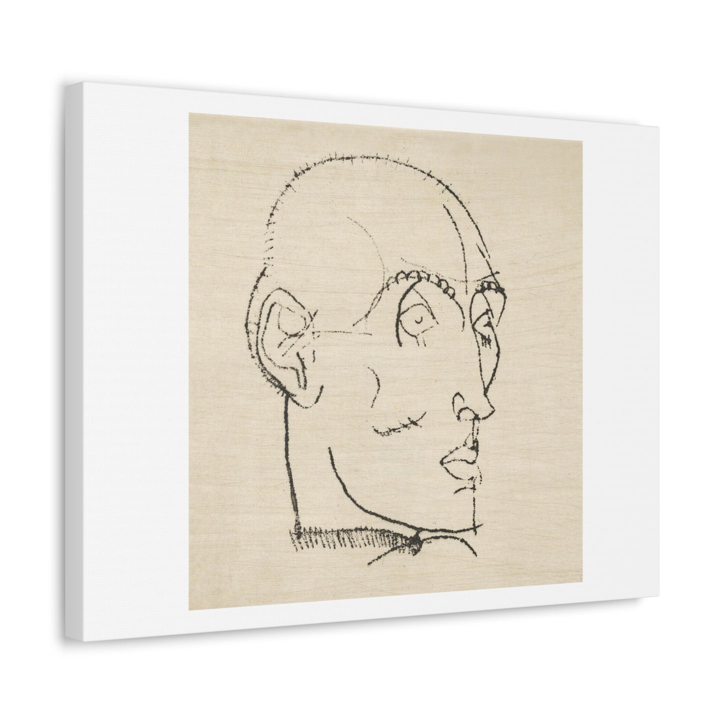 Portrait of a Man (1914) by Egon Schiele from the Original, Art Print on Satin Canvas