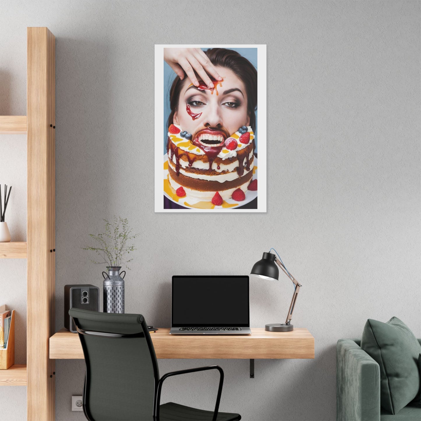 Unenthusiastic Birthdays 'Designed by AI' Canvas Art Print