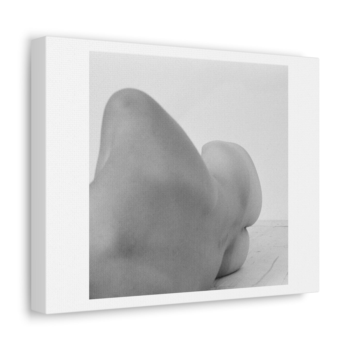 Woman's Body Black & White Photographic Art Print on Satin Canvas