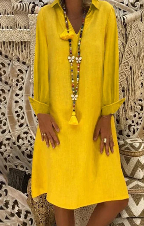 Midi Hippy Dress, Loose Large Size Dress, Multi Colours – Vireous.Shop