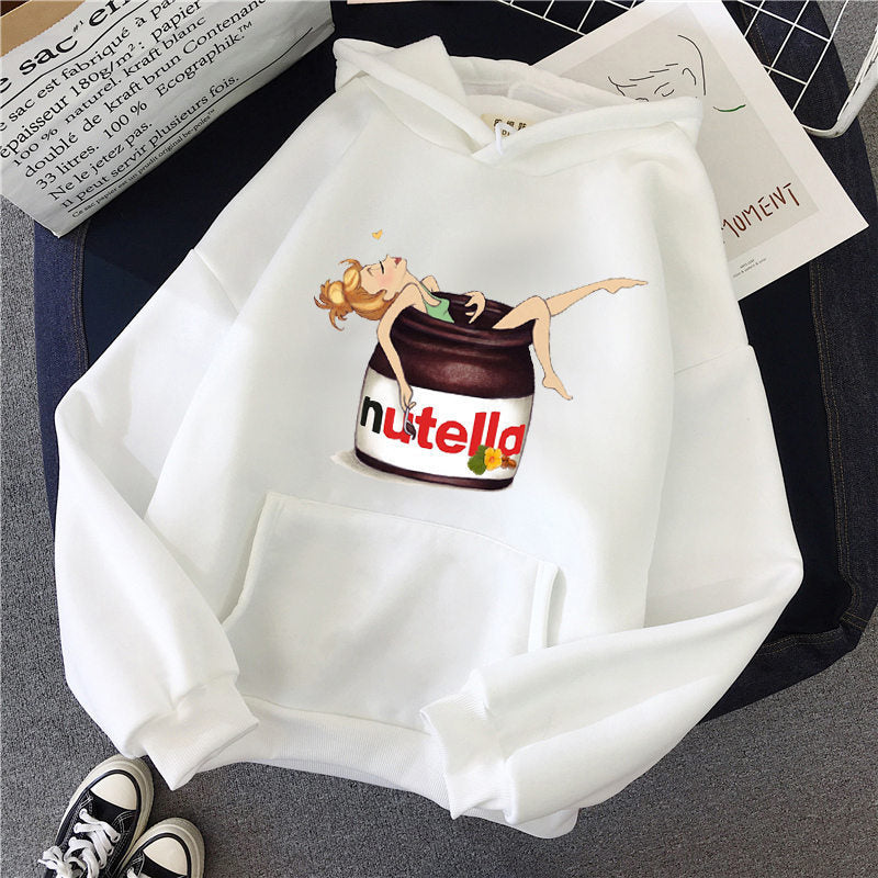 Nutella Fan Club Printed Hoodie, Multi Designs