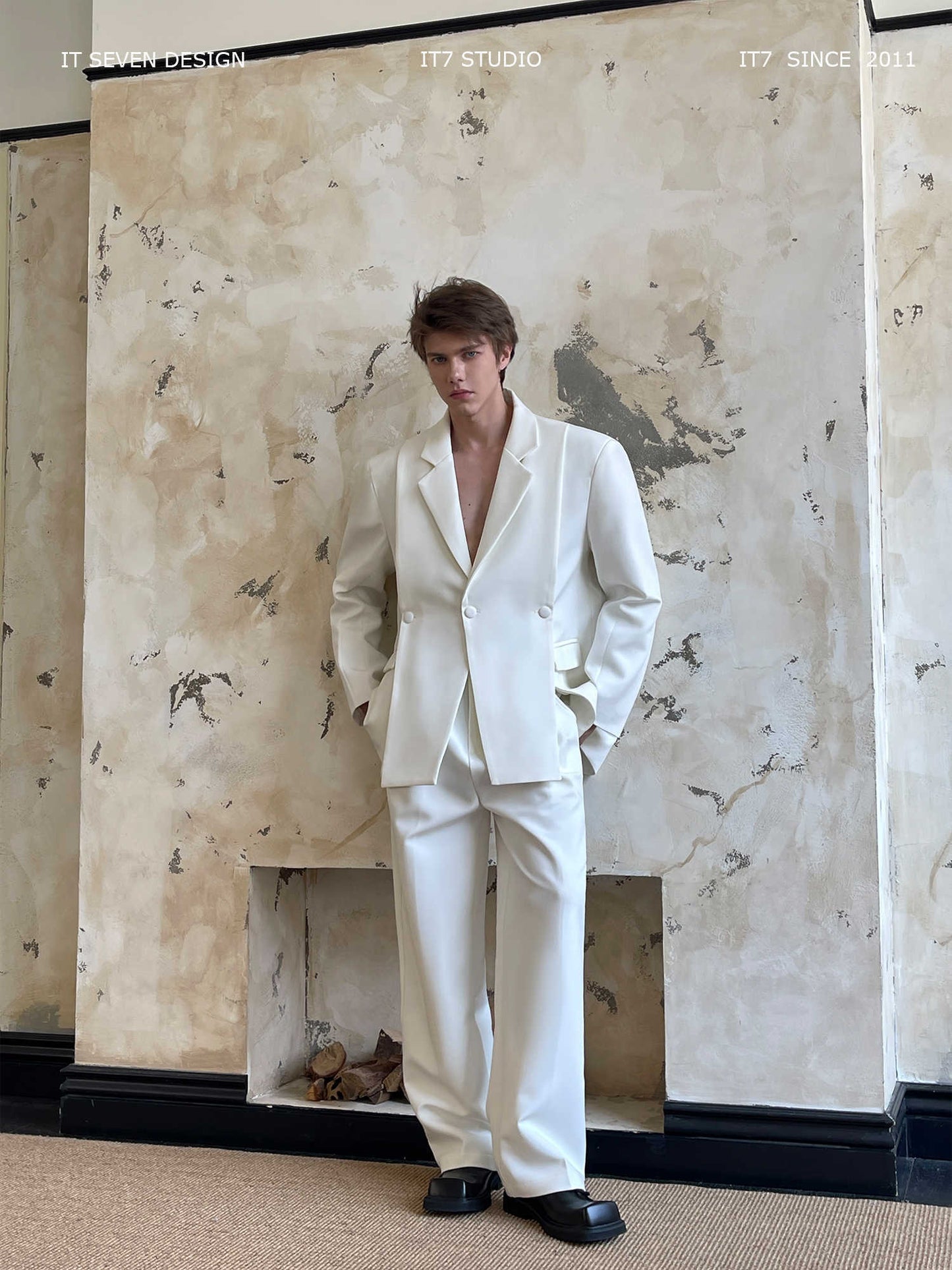 Vireous Avant Garde High Quality Men's White Suit