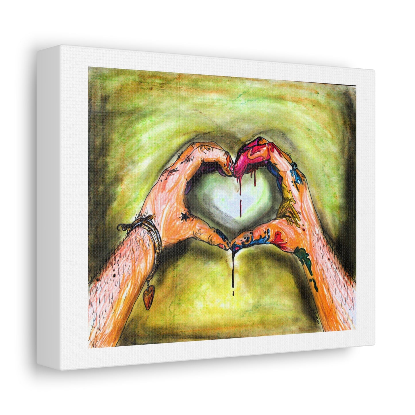 Art Goes To The Heart, Art Print on Satin Canvas