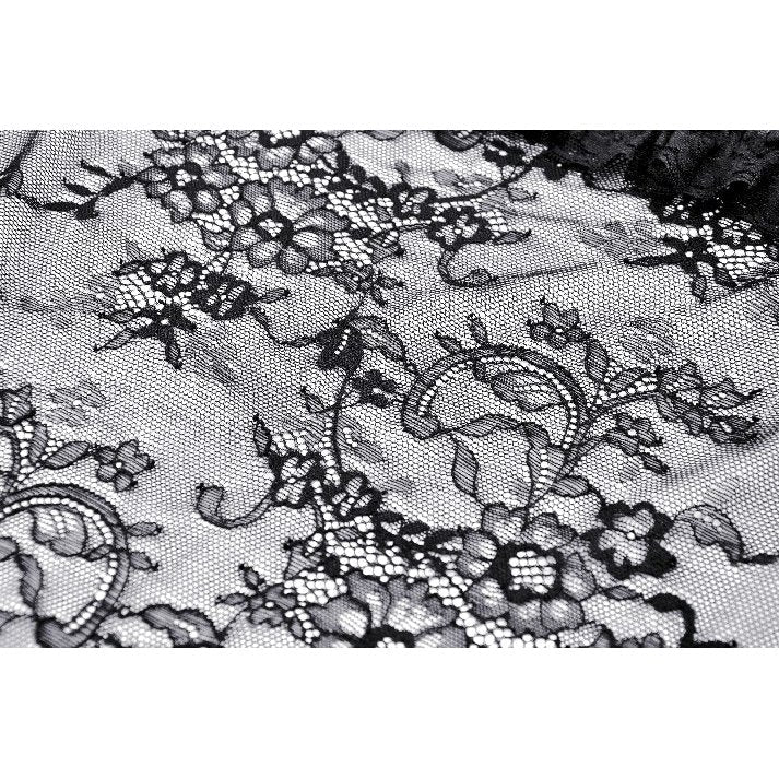 Dark in Love Delaney Gothic Romantic Lace Flare-Sleeve Top