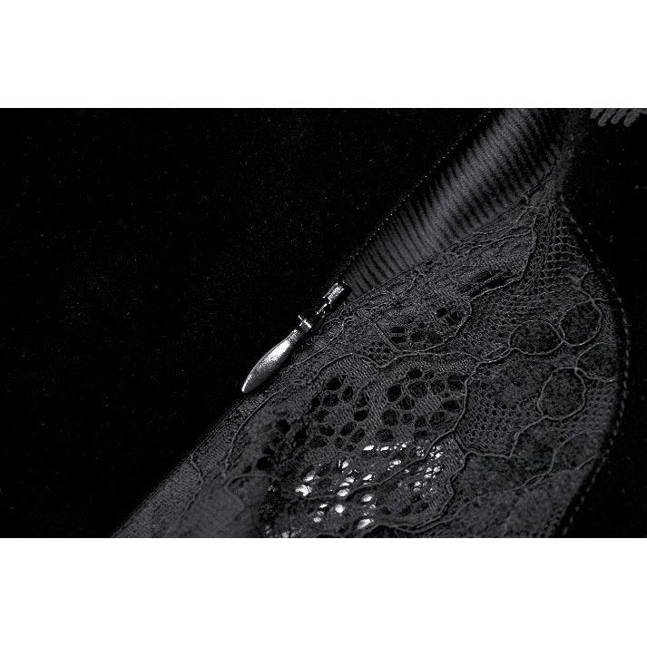 Dark in Love Fia Romantic Gothic Hollow Waist Maxi Dress