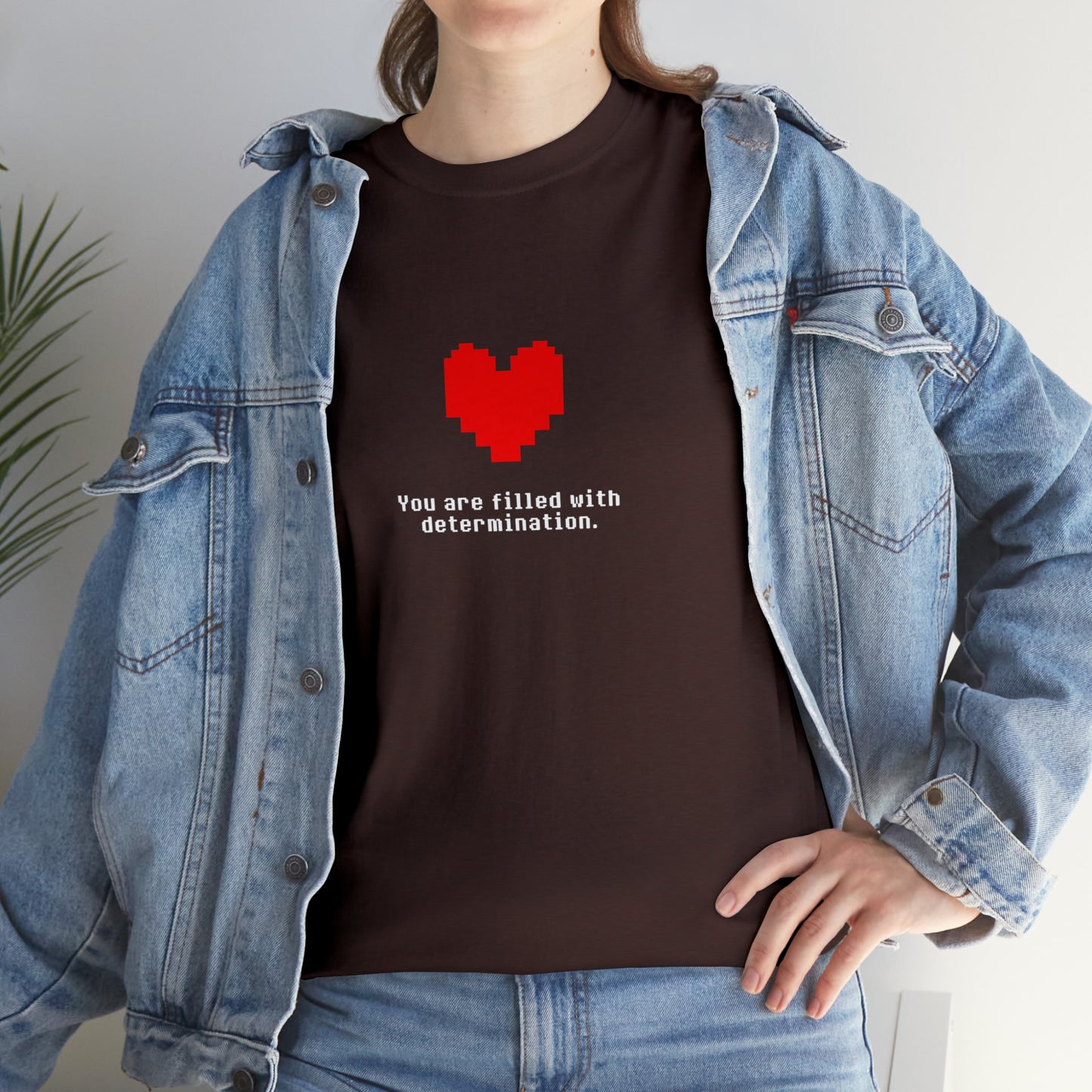 You Are Filled With Determination, Digital Heart T-Shirt