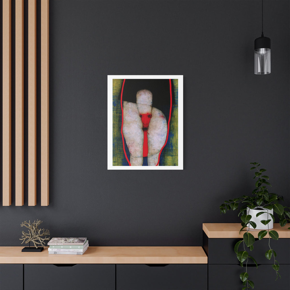 "Thighs" Abstract Figure Stretched Canvas Wall Art