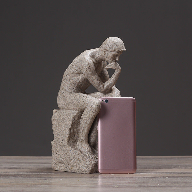 The Thinker Sculpture, Office, Desk Artwork