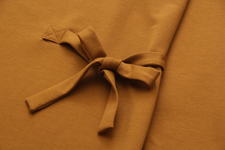 Vireous Round Neck Pullover Plus-Size Knitted Dress