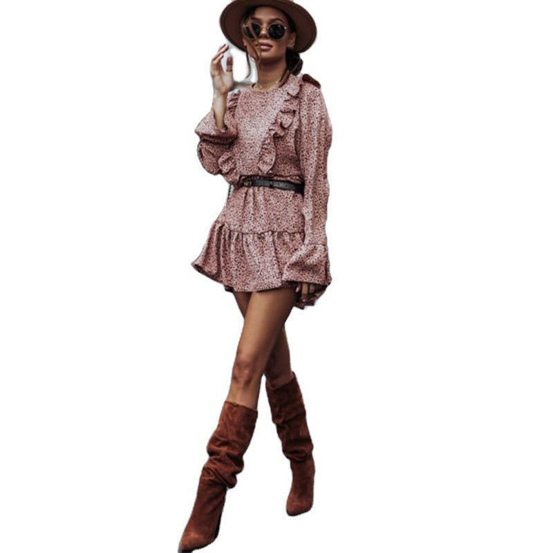 Vireous Bib Detail Summer Mini Dress