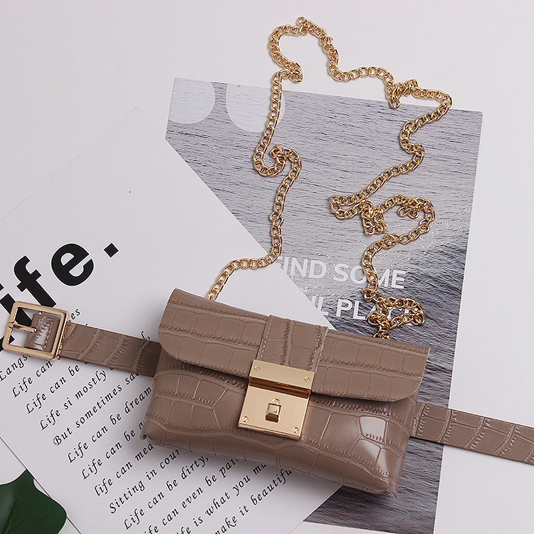 Women's Belt Waist Bag, Small Messenger Bag Mobile Phone Bag