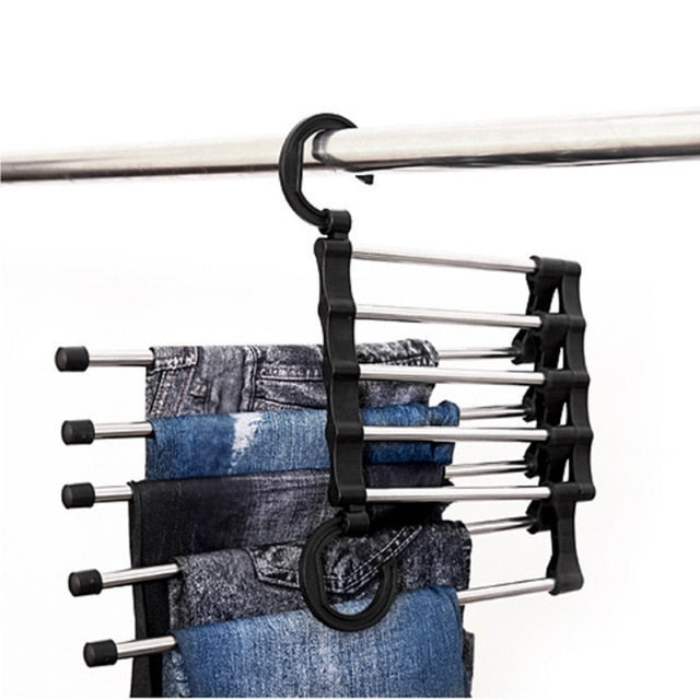 5 in 1 Stainless Steel Storage Hanger Rack