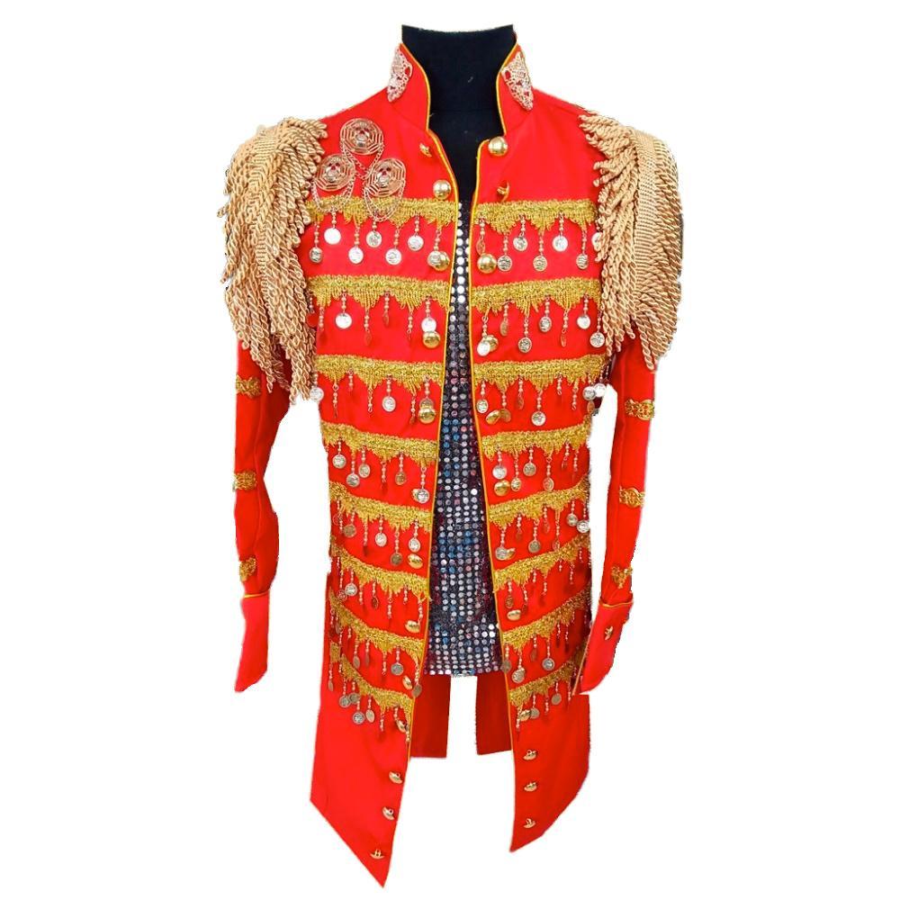 'Colonel Progressive' Gold Detailed Handmade Costume Military Jacket