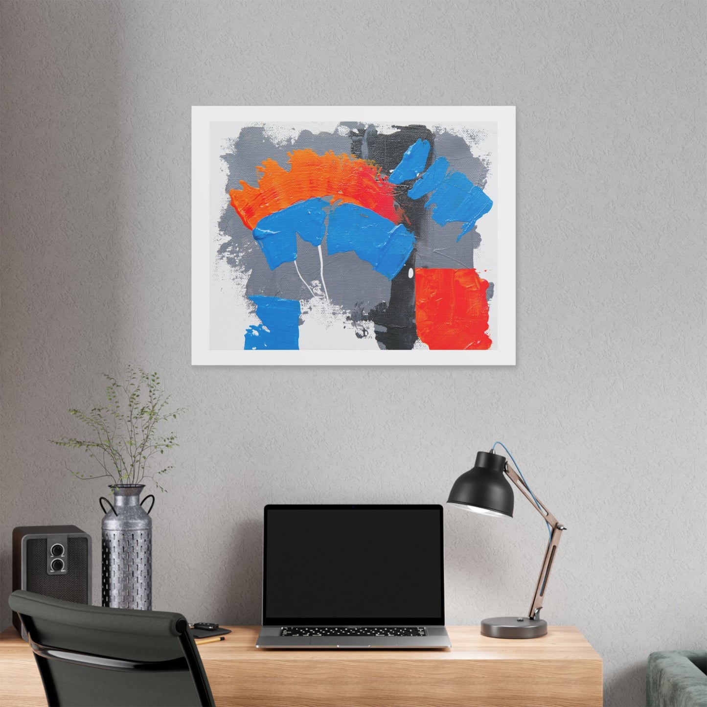 Bold Abstract Palette Knife Painting II, Canvas Art Print