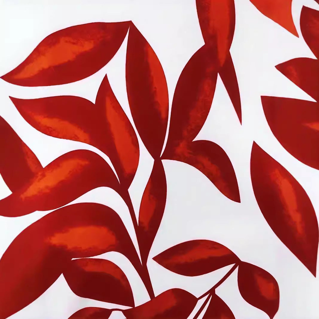 Vireous Organic Print High-Waist Fashion Comfortable Wide-Leg Pants