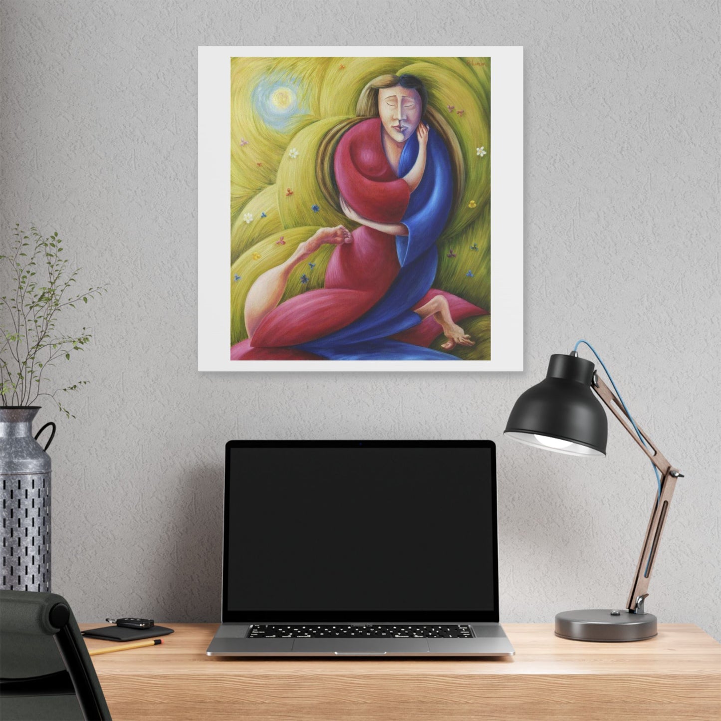 The Eternal Embrace 'Designed by AI' Canvas Art Print