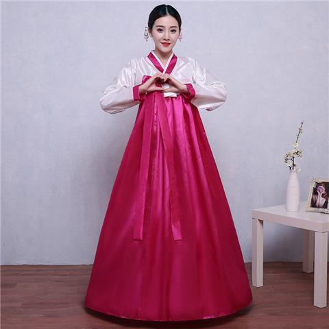 Women's Korean Asian National Court Dress, Performance Costume Stage Wear