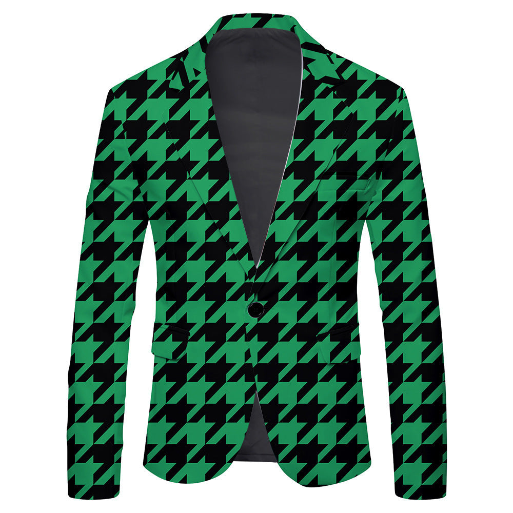 Men's Polka Dot, Bright Summer Stripes Tailored Jacket, Multi Designs
