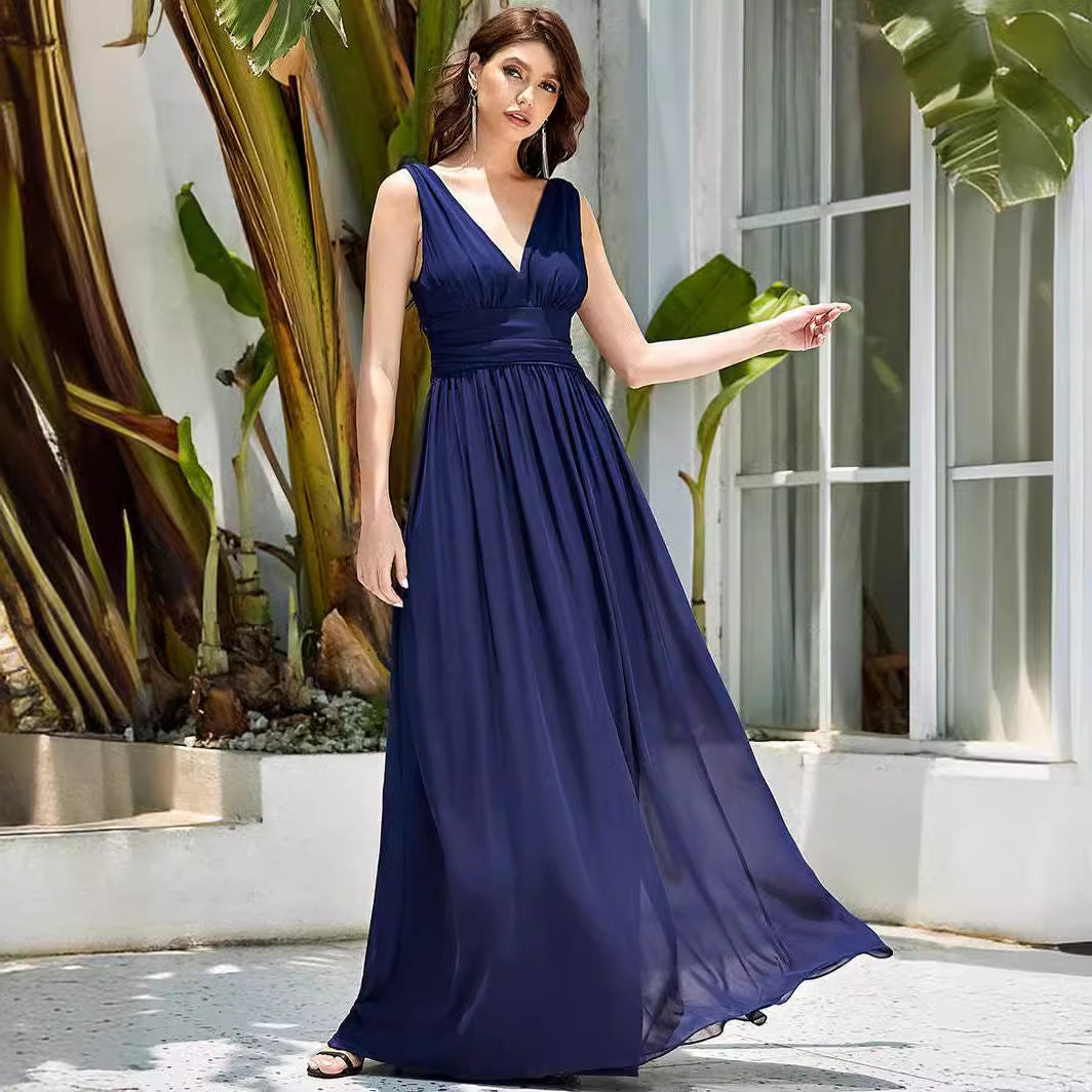 Bridesmaid Plus-Size High Waist Classic Evening Dress  Vireous.Shop