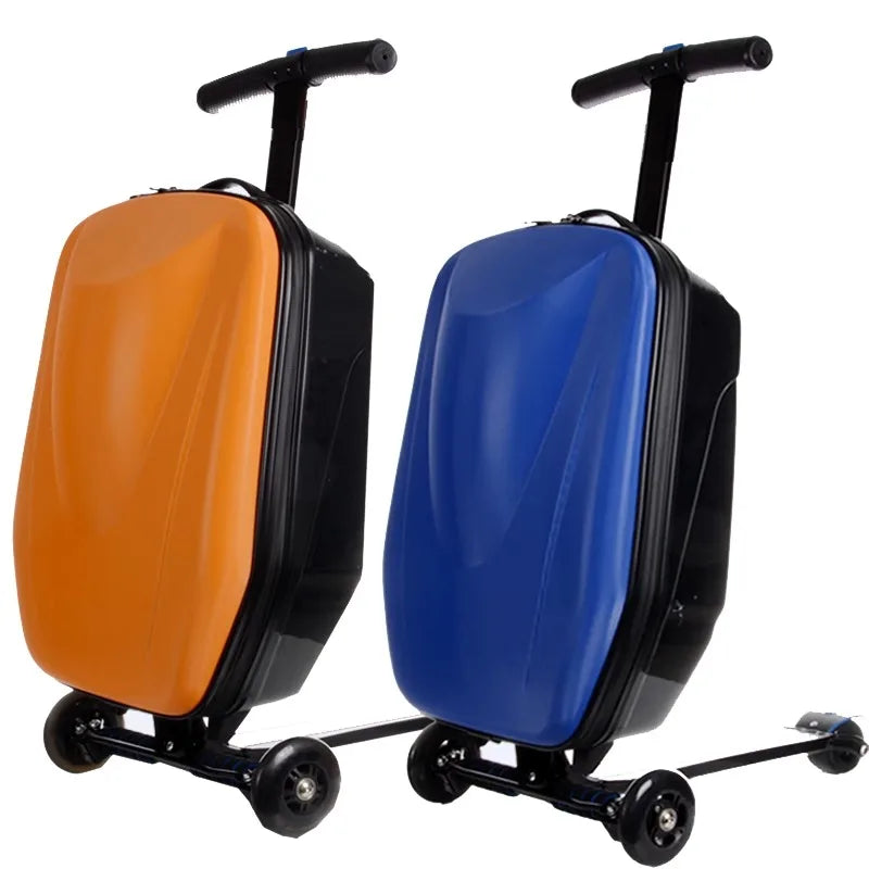 XSD Lazy Luggage Multi Function Scooter Suitcase Rolling Luggage Sk Vireous.Shop