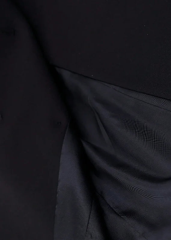 Vireous Women's Black Blazer Translucent Sleeves, Catwalk Collection