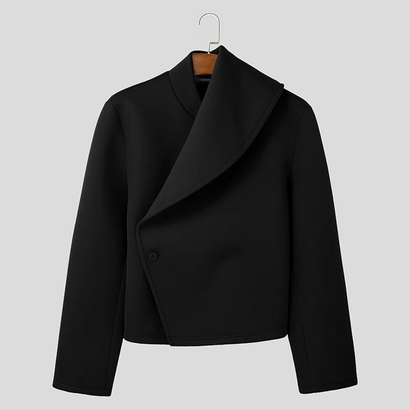 Unisex Asymmetric Deconstructed Loose Jacket