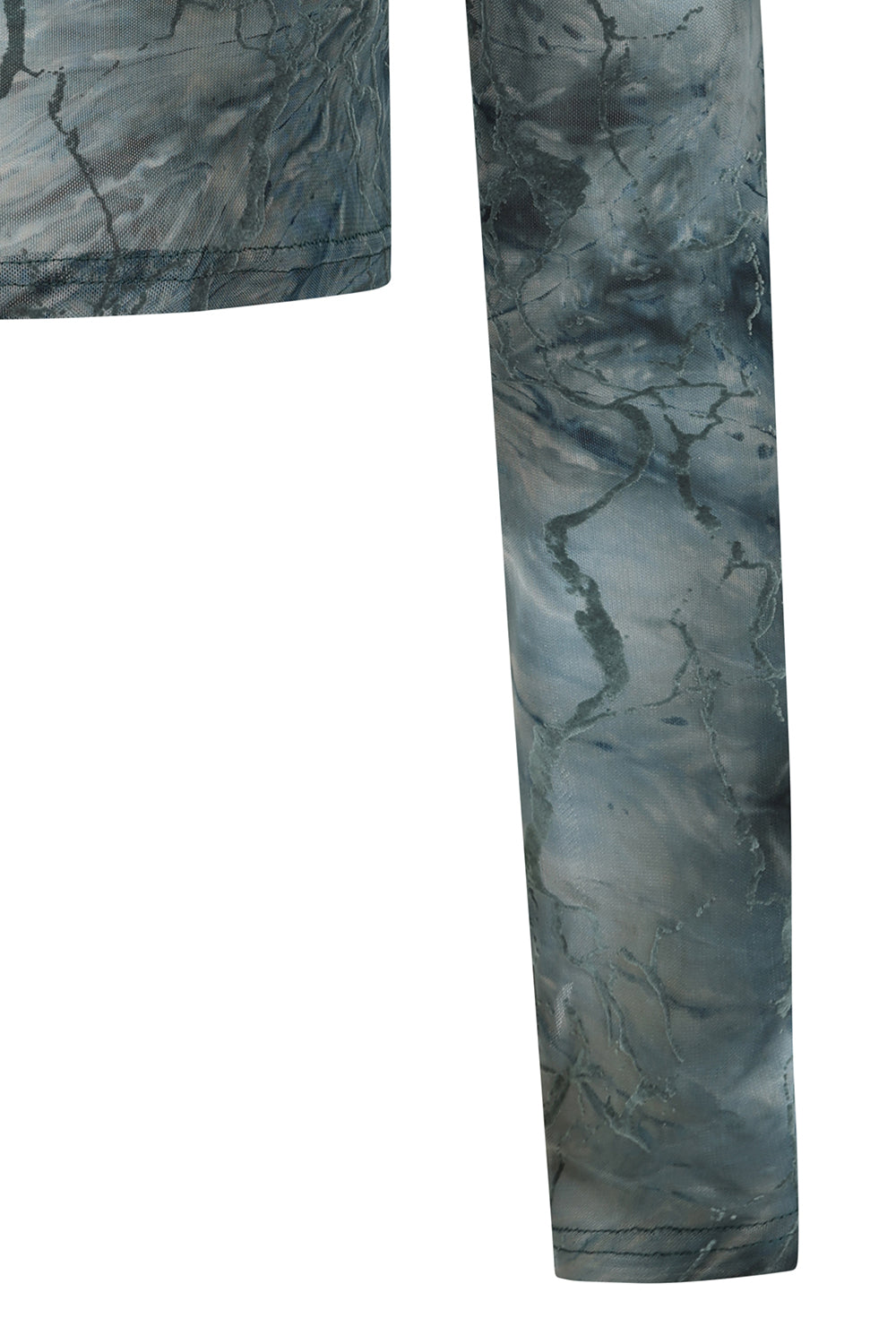 Banned Apparel Dysnomia Marble-Effect Crop Top