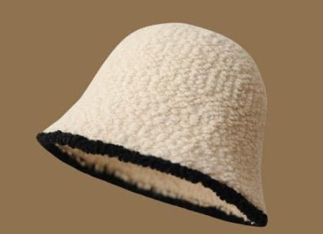 Knitted Women's Bucket Hat, Autumn and Winter Collection