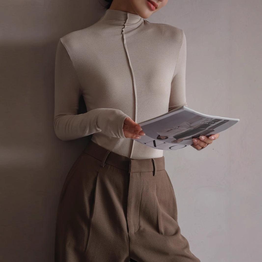 Minimalst Clothing, Cross Season Half-Turtleneck Women's Top