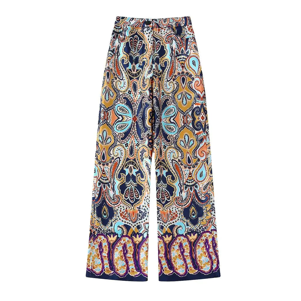 ZAR® Paisley Print Women's Waistcoat and Pants Set