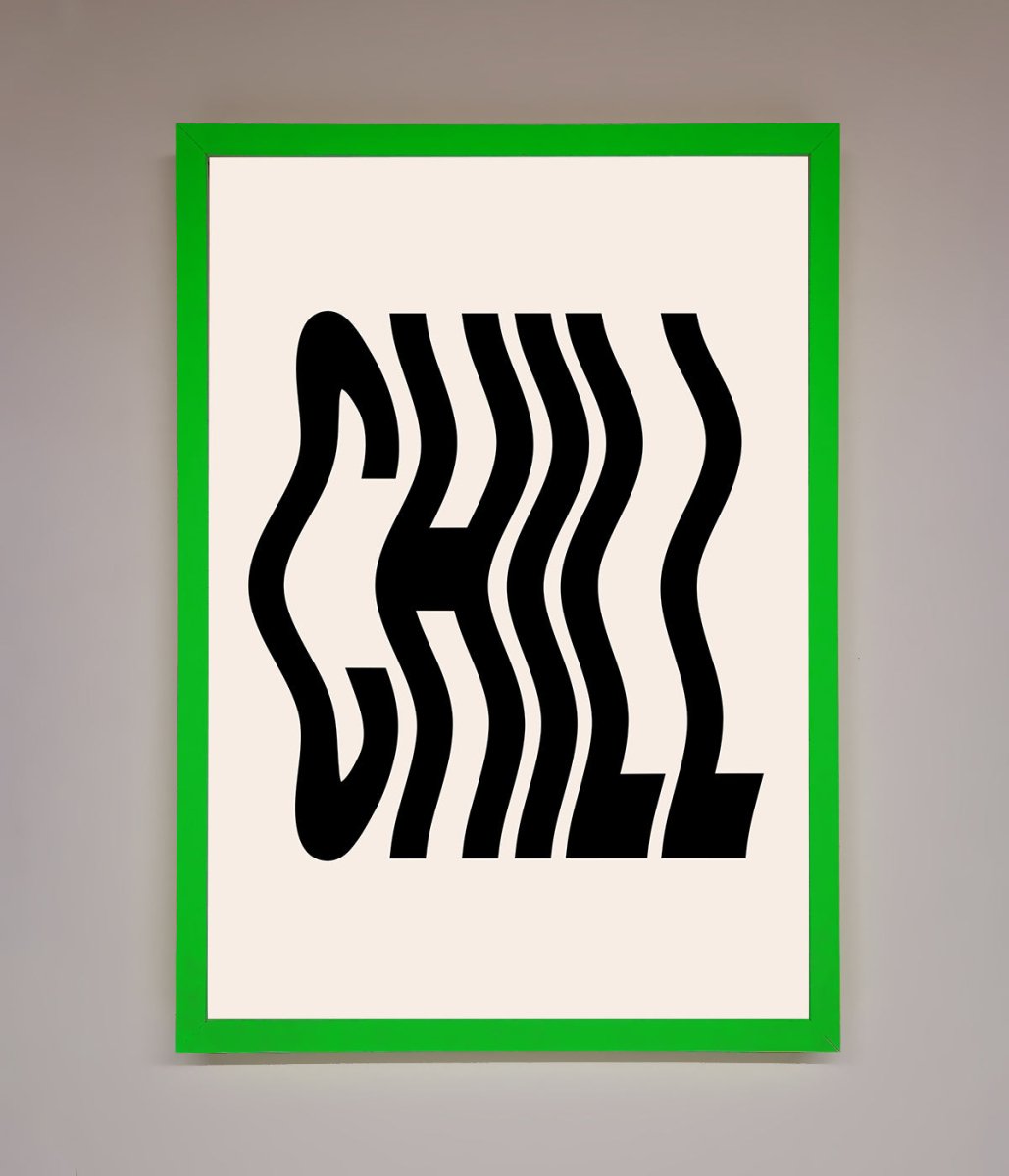Chill Beige Framed Poster