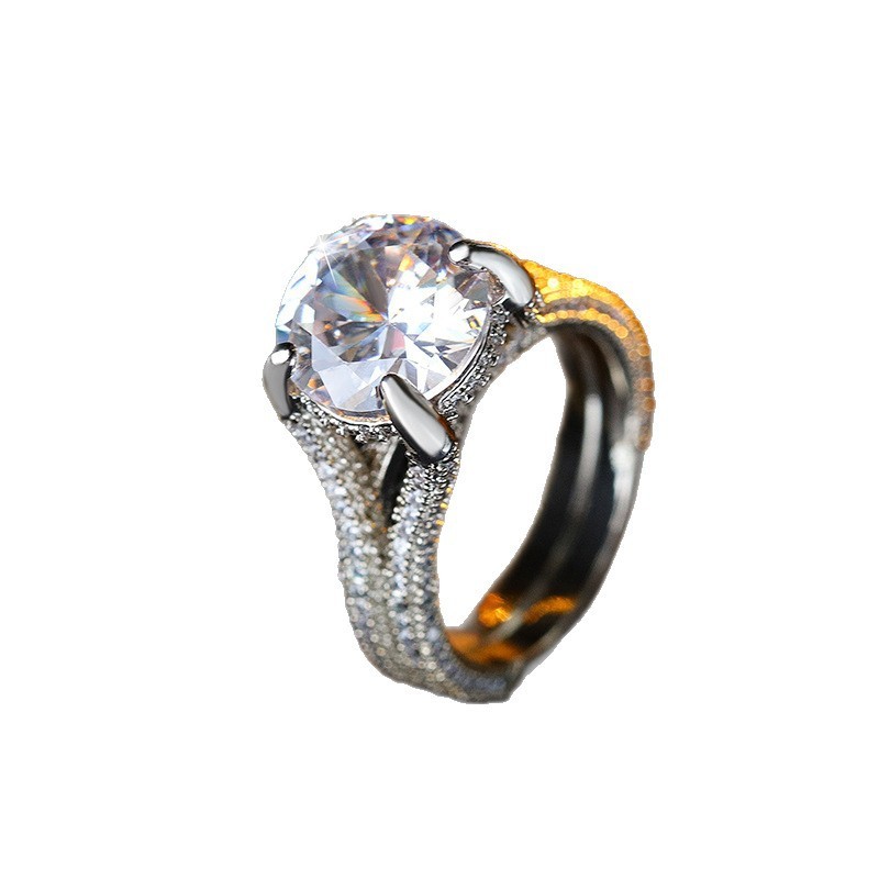 Moissanite Solitaire Luxury Artificial Diamond Ring