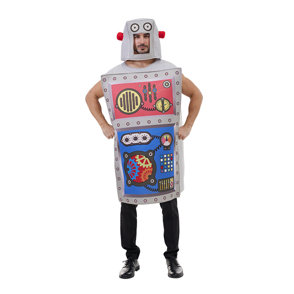 Funny Party Wear, Unisex Robot Sponge Costume