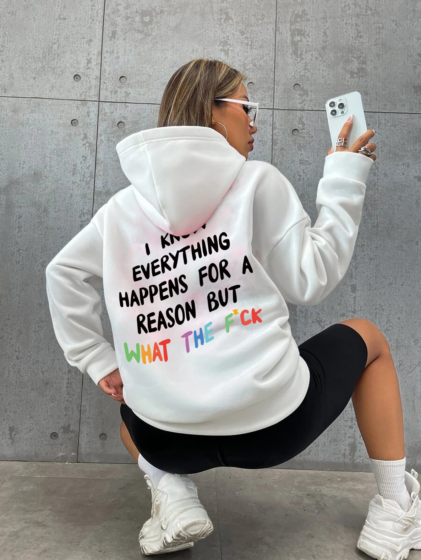 I Know Everything Happens for a Reason But What the F**k! Funny Hoodie
