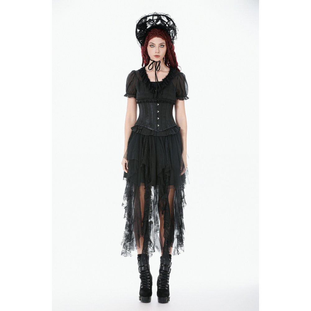Dark in Love Dark Fairy Lace Midi Skirt