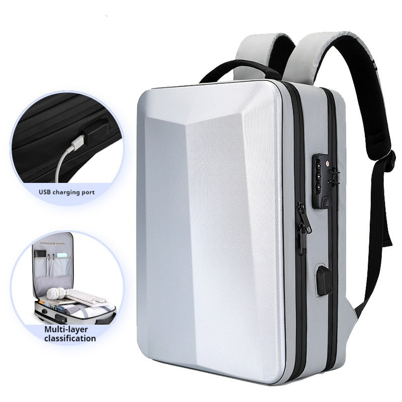 Business Unisex High-Grade Hard Shell Laptop Backpack