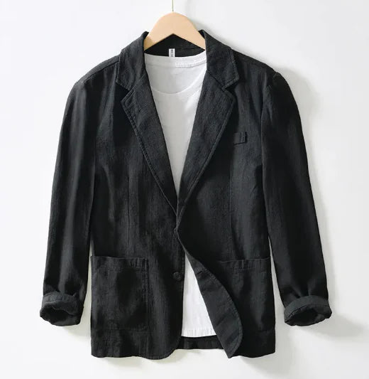 Vireous Men's Classic Luxury Linen Suit Jacket, Multi Colours