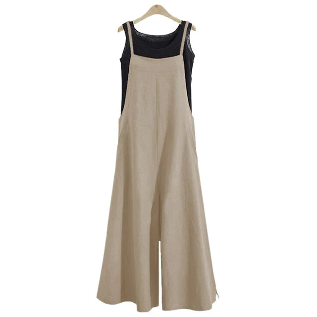 Fashion Style Women's Wide-Leg Dungarees