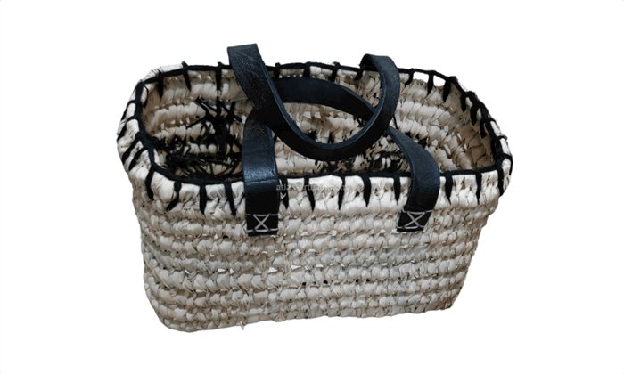Cactus Small Raffia Shopper Bag