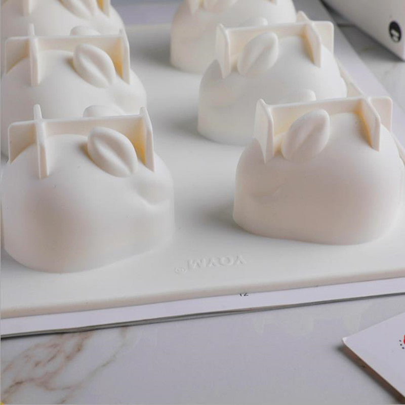 Rabbit-Shaped Cake and Dessert Mould Set Easter Gift