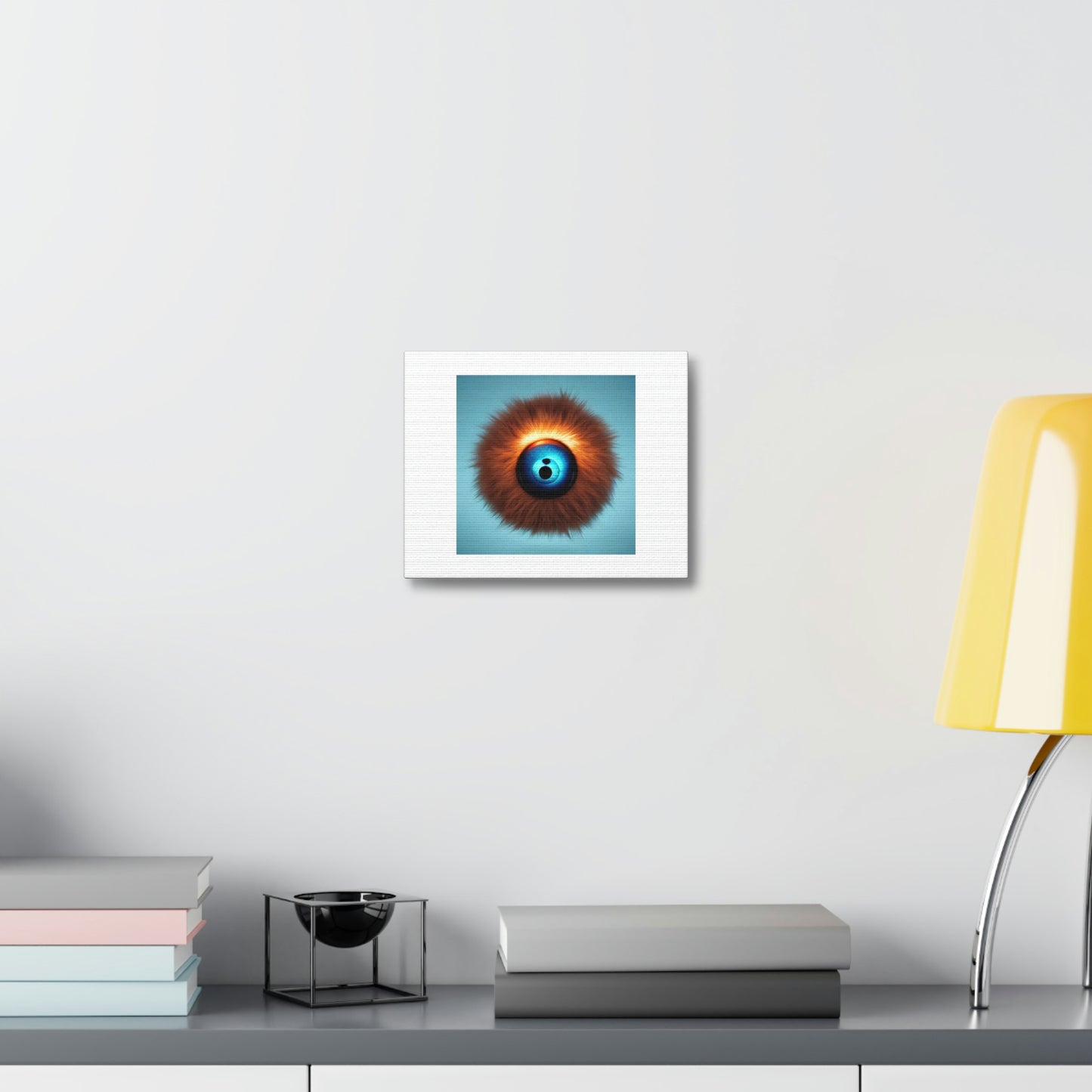 Abstract Tech House Music In A Human Eye Digital Art 'Designed by AI' on Canvas
