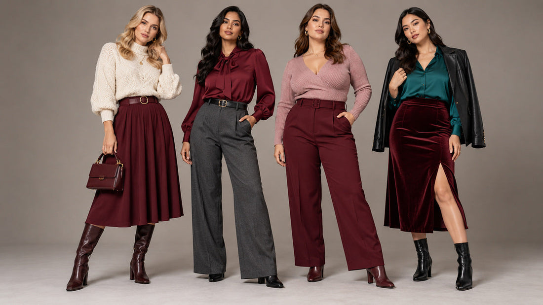 What Colours Go with Burgundy? Outfit Ideas for a Darker Wardrobe