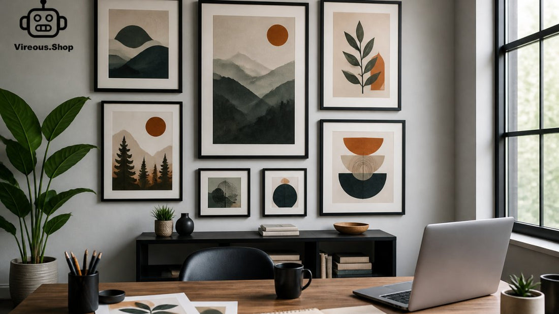 AI Generated Wall Art for Creative Home Offices