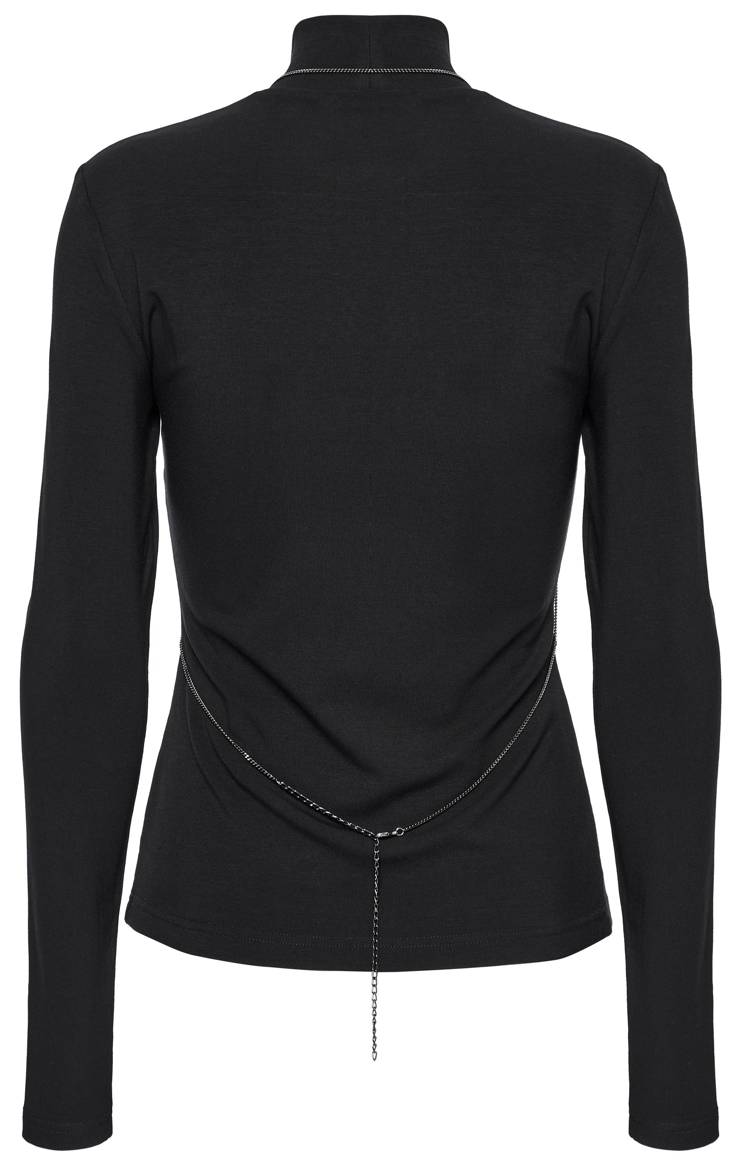 Punk Rave Morrigan Bat Chain Goth Top In Black